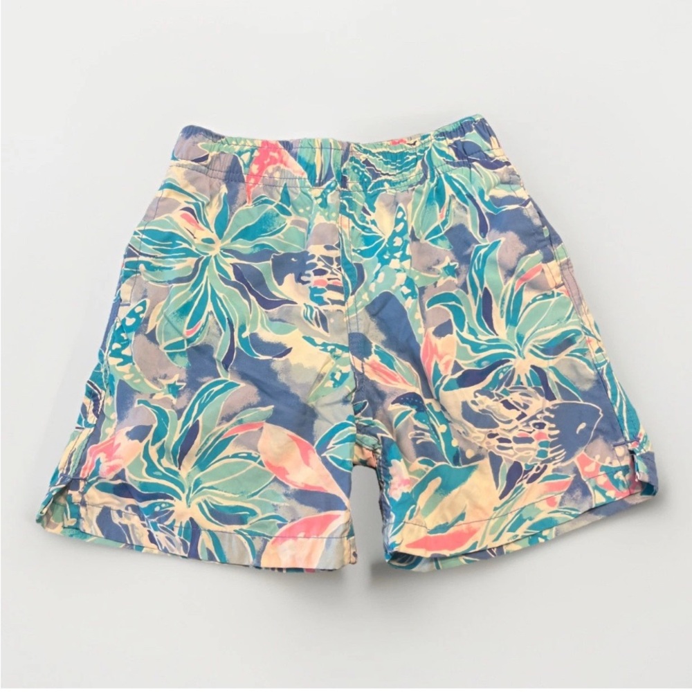Lilly Pulitzer Boys Swim Trunks M in Celestial Seas Starfish